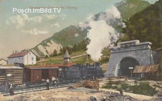 Wocheinerbahn -Assling Karawankentunnel Südportal - Europa - alte historische Fotos Ansichten Bilder Aufnahmen Ansichtskarten 