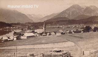 Altaussee gegen Dachstein - Europa - alte historische Fotos Ansichten Bilder Aufnahmen Ansichtskarten 