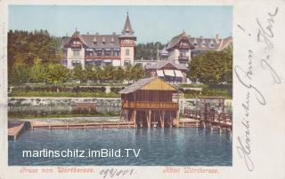 Klagenfurt, Hotel Wörthersee - Europa - alte historische Fotos Ansichten Bilder Aufnahmen Ansichtskarten 
