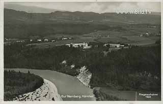 Luftbildaufnahme Wernberg - Kärnten - alte historische Fotos Ansichten Bilder Aufnahmen Ansichtskarten 
