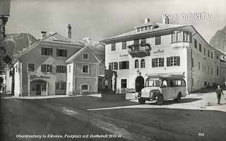 Postplatz in Oberdrauburg - Oesterreich - alte historische Fotos Ansichten Bilder Aufnahmen Ansichtskarten 