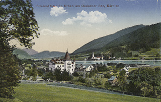 Blick von St. Urban auf Ossiachersee - Oesterreich - alte historische Fotos Ansichten Bilder Aufnahmen Ansichtskarten 