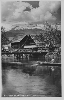 Seebrücke in Seeboden - Oesterreich - alte historische Fotos Ansichten Bilder Aufnahmen Ansichtskarten 