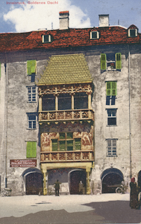 Innsbruck, Goldenes Dachl - Oesterreich - alte historische Fotos Ansichten Bilder Aufnahmen Ansichtskarten 