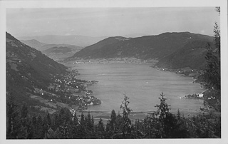Blick auf den Ossiachersee vom Oswaldiberg - alte historische Fotos Ansichten Bilder Aufnahmen Ansichtskarten 