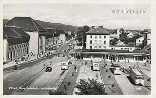 Bahhofsplatz - Villach(Stadt) - alte historische Fotos Ansichten Bilder Aufnahmen Ansichtskarten 