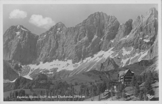 Austria-Hütte mit Dachstein - Salzburg-Umgebung - alte historische Fotos Ansichten Bilder Aufnahmen Ansichtskarten 