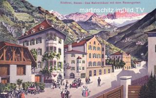 Bozen, Batzenhäusl mit Roesngarten - Bozen / Bolzano (Balsan, Bulsan) - alte historische Fotos Ansichten Bilder Aufnahmen Ansichtskarten 