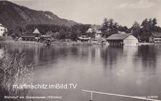 Steindorf am Ossiachersee, Strandansicht - Europa - alte historische Fotos Ansichten Bilder Aufnahmen Ansichtskarten 