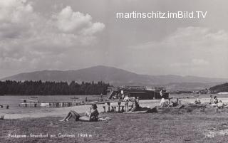 Faakersee, Sandbank Strandbad - alte historische Fotos Ansichten Bilder Aufnahmen Ansichtskarten 