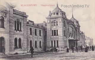 Klagenfurt Hauptbahnhof - alte historische Fotos Ansichten Bilder Aufnahmen Ansichtskarten 