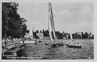 Segeln am Werzerstrand - alte historische Fotos Ansichten Bilder Aufnahmen Ansichtskarten 