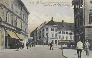 Bahnhofsstrasse - Klagenfurterstrasse - Villach - alte historische Fotos Ansichten Bilder Aufnahmen Ansichtskarten 