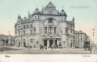 Stadttheater - Wien,Alsergrund - alte historische Fotos Ansichten Bilder Aufnahmen Ansichtskarten 