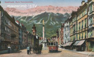 Innsbruck, Maria Theresienstrasse - Europa - alte historische Fotos Ansichten Bilder Aufnahmen Ansichtskarten 
