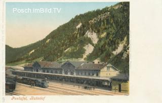 Pontebbana, Bahnhof Pontafel - Europa - alte historische Fotos Ansichten Bilder Aufnahmen Ansichtskarten 