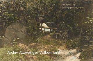 Völkermarkt Partie im Rauberggraben - Europa - alte historische Fotos Ansichten Bilder Aufnahmen Ansichtskarten 