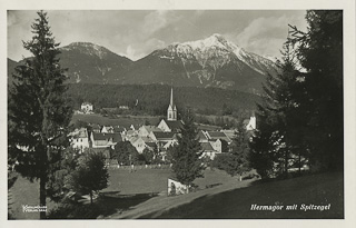 Hermagor mit Spitzkegel - Europa - alte historische Fotos Ansichten Bilder Aufnahmen Ansichtskarten 