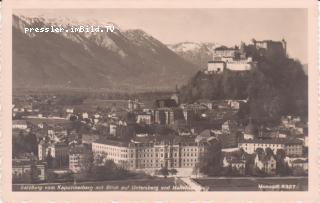 Salzburg vom Kapuzinerberg - Europa - alte historische Fotos Ansichten Bilder Aufnahmen Ansichtskarten 