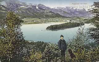 Blick von Egg auf den Faakersee - Europa - alte historische Fotos Ansichten Bilder Aufnahmen Ansichtskarten 