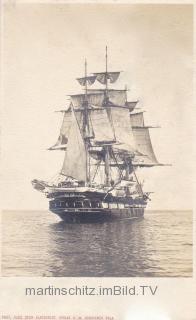 Segelschiff in der Adria - Europa - alte historische Fotos Ansichten Bilder Aufnahmen Ansichtskarten 