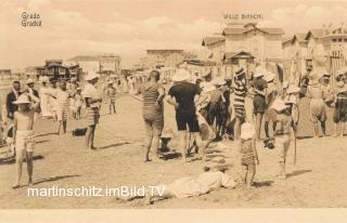 Grado, Strandleben - Europa - alte historische Fotos Ansichten Bilder Aufnahmen Ansichtskarten 