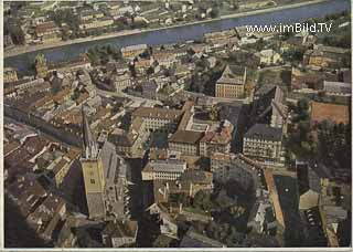 Luftbild Villach Innenstadt - Oesterreich - alte historische Fotos Ansichten Bilder Aufnahmen Ansichtskarten 