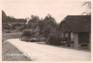 Scheune vom Gasthof Tschebull - Oesterreich - alte historische Fotos Ansichten Bilder Aufnahmen Ansichtskarten 