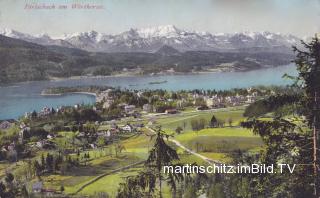 Pörtschach, Panoramaansicht  - Pörtschach am Wörther See - alte historische Fotos Ansichten Bilder Aufnahmen Ansichtskarten 