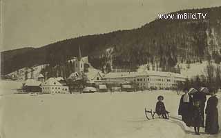 Ossiach im Winter - Ossiach - alte historische Fotos Ansichten Bilder Aufnahmen Ansichtskarten 