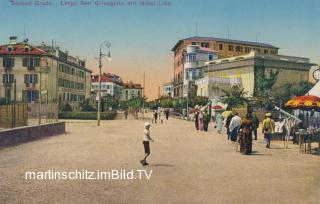 Grado, Lago San Grisogono mit Hotel Lido - Italien - alte historische Fotos Ansichten Bilder Aufnahmen Ansichtskarten 