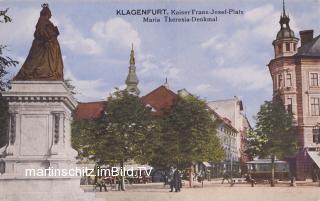 Klagenfurt, Kaiser Franz Josef Platz - Klagenfurt am Wörthersee - alte historische Fotos Ansichten Bilder Aufnahmen Ansichtskarten 