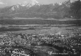 Blick über Villach - alte historische Fotos Ansichten Bilder Aufnahmen Ansichtskarten 