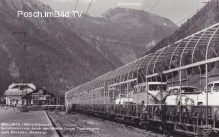 Mallnitz, Autoüberstellzug nach Böckstein - Oesterreich - alte historische Fotos Ansichten Bilder Aufnahmen Ansichtskarten 