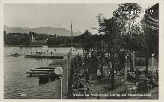 Velden - Strandbad Cafe - Villach Land - alte historische Fotos Ansichten Bilder Aufnahmen Ansichtskarten 