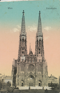 Votivkirche - Wien,Alsergrund - alte historische Fotos Ansichten Bilder Aufnahmen Ansichtskarten 