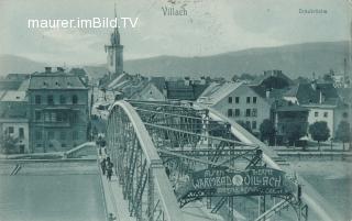 Villach Draubrücke - alte historische Fotos Ansichten Bilder Aufnahmen Ansichtskarten 