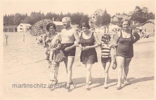 Velden, Strandfoto - alte historische Fotos Ansichten Bilder Aufnahmen Ansichtskarten 