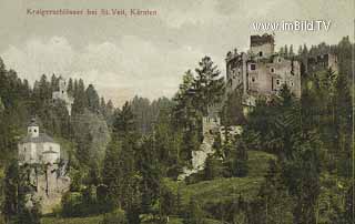 Kraigerschlösser bei St. Veit - Kärnten - alte historische Fotos Ansichten Bilder Aufnahmen Ansichtskarten 