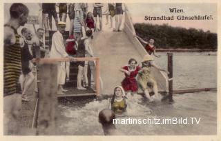 Wien, Strandbad Gänsehäufl - Oesterreich - alte historische Fotos Ansichten Bilder Aufnahmen Ansichtskarten 