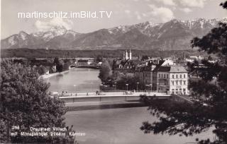 Villach Draubrücke - Villach-Innere Stadt - alte historische Fotos Ansichten Bilder Aufnahmen Ansichtskarten 