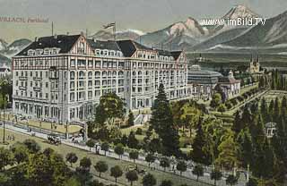 Parkhotel - Villach - alte historische Fotos Ansichten Bilder Aufnahmen Ansichtskarten 