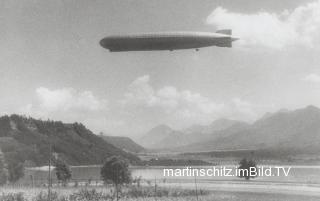 Graf Zeppelin überm Faakersee - Drobollach am Faaker See - alte historische Fotos Ansichten Bilder Aufnahmen Ansichtskarten 