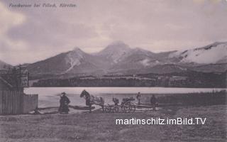 Ehemaliger Strand d. Gemeinde Maria Gail - Drobollach am Faaker See - alte historische Fotos Ansichten Bilder Aufnahmen Ansichtskarten 