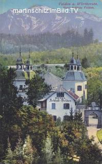 Velden, Hotel Schloß Velden - Velden am Wörther See - alte historische Fotos Ansichten Bilder Aufnahmen Ansichtskarten 