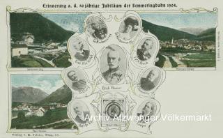 Semmeringbahn, 50 Jahr Jubiläum - Villach - alte historische Fotos Ansichten Bilder Aufnahmen Ansichtskarten 