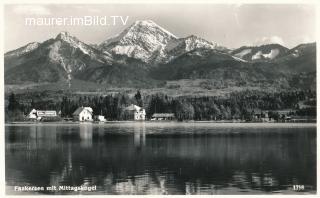 Faakersee mit Mittagskogel - Villach - alte historische Fotos Ansichten Bilder Aufnahmen Ansichtskarten 