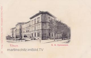 Villach, K.k. Gymnasium Peraustraße - Villach - alte historische Fotos Ansichten Bilder Aufnahmen Ansichtskarten 