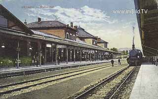 Villach - Südbahnhof - Bahnhofplatz - alte historische Fotos Ansichten Bilder Aufnahmen Ansichtskarten 