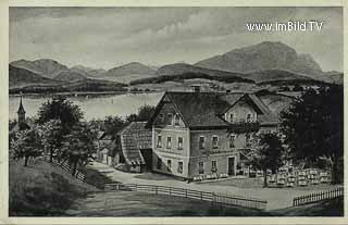 Gasthof - Pension Tschebull - Egg am Faaker See - alte historische Fotos Ansichten Bilder Aufnahmen Ansichtskarten 